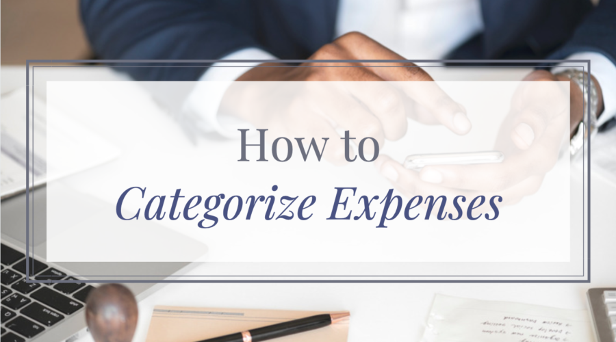 How to categorize expenses